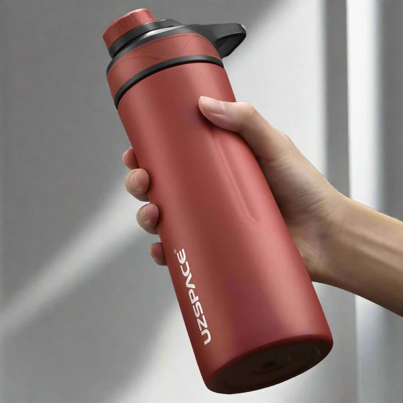 UZSPACE Thermos Stainless Steel Vacuum Flask Cup Screw 520ml Red 401-600ml