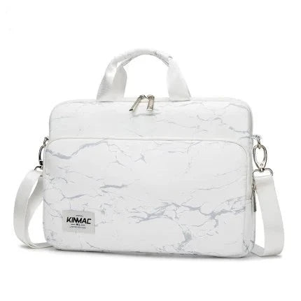 Kinmac Laptop Bag 13.3-15.6 Inch For MacBook / Notebook White Marble