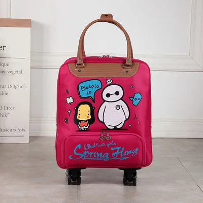 Wheeled bag for travel Oxford Large capacity Luggage U