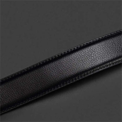 BISON DENIM Carbon Fiber Men Belt Genuine Leather