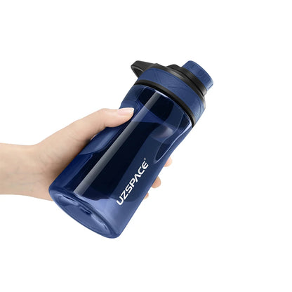 New UZSPACE Water Bottle BPA Free Shaker Portable 9009 Blue 500ML 500-800ml