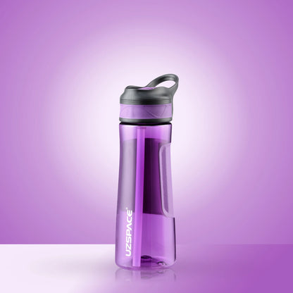 New UZSPACE 530ml Sport Water Bottle With Straw BPA Free purple 530ml