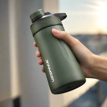 UZSPACE Thermos Stainless Steel Vacuum Flask Cup Screw 350ml Green 401-600ml