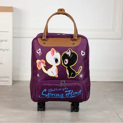 Wheeled bag for travel Oxford Large capacity Luggage B