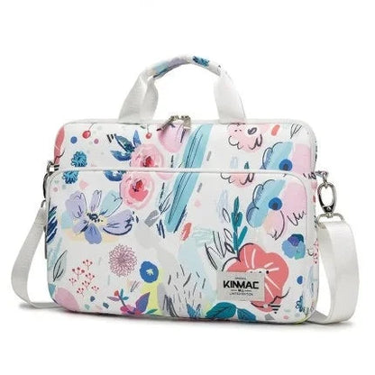 Kinmac Laptop Bag 13.3-15.6 Inch For MacBook / Notebook Flower Arrangement