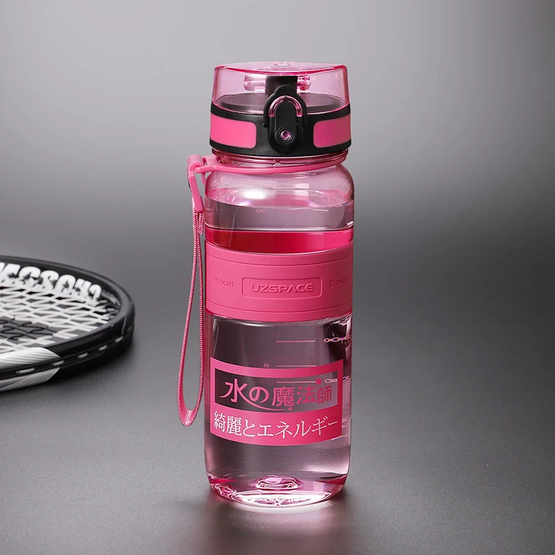 Water Bottle 1 litre Plastic Ditect Drinking Sports BPA Free 650ml Pink 350-1000ml