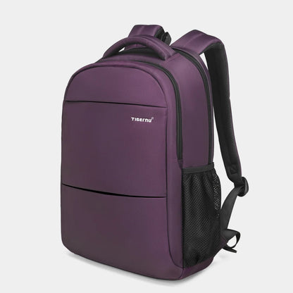 Tigernu Fashion Women Backpack Purple Anti Theft 15.6inch Laptop Purple 15.6