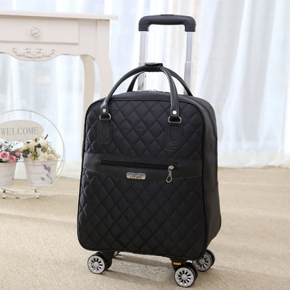 Wheeled bag for travel Women travel Backpack with wheels trolley