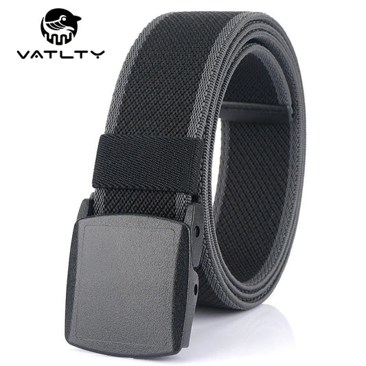 VATLTY Metal Free Stretch Belt Strong Nylon Quick Release Buckle Unisex