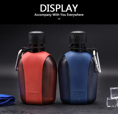 UZSPACE Military Water Bottle Protein Shaker 500/600/1000ml Eco-friendly Tritan BPA Free