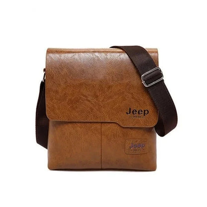 JEEP BULUO Man's Bag 2PC/Set Messenger Shoulder Bag Khaki1505-1