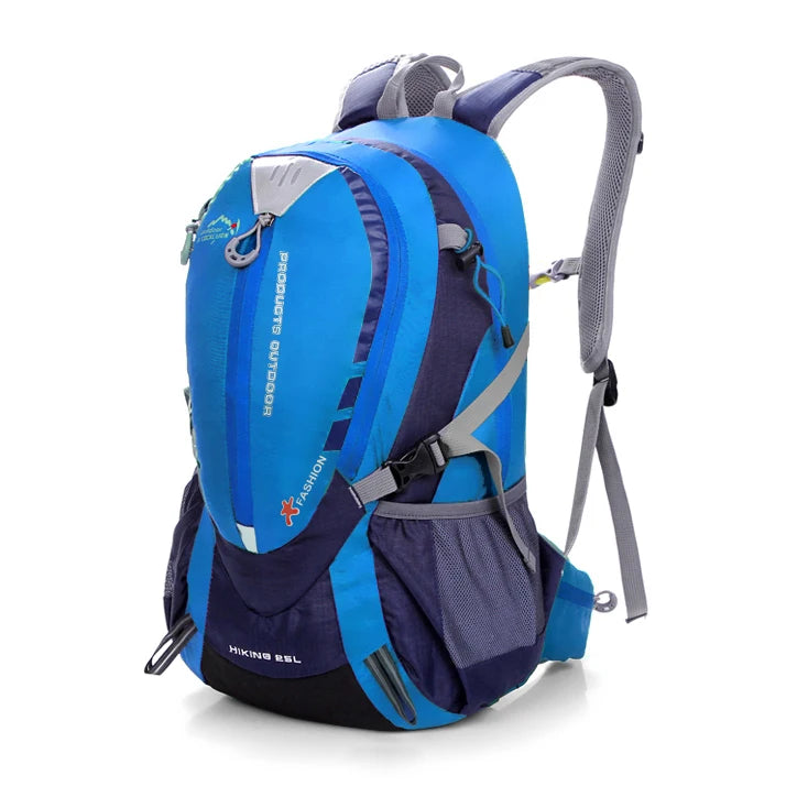 Waterproof Climbing Backpack 25L Outdoor Sports Bag Blue color