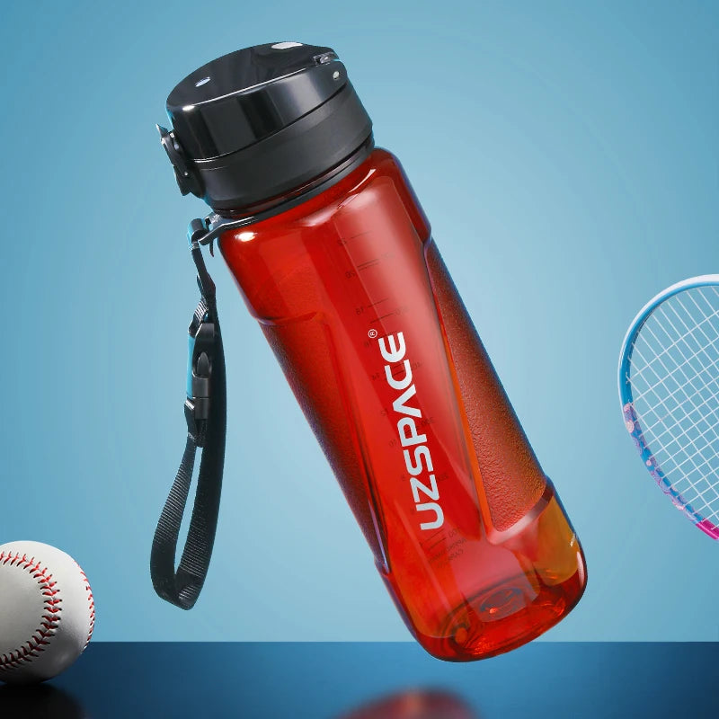 Sport Water Bottles 1000ml 1.5L High-quality Plastic Portable BPA Free Red