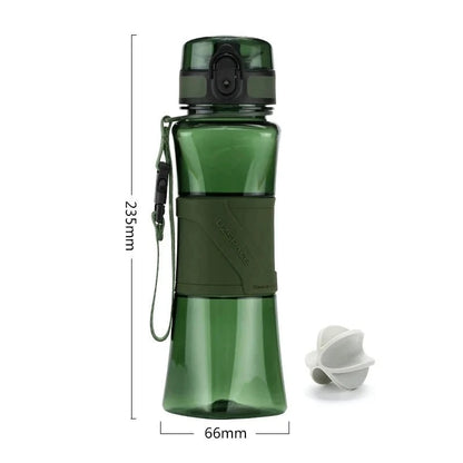 Water Bottle Protein Shaker Creative 6 Colors BPA Free 350/500 ml green