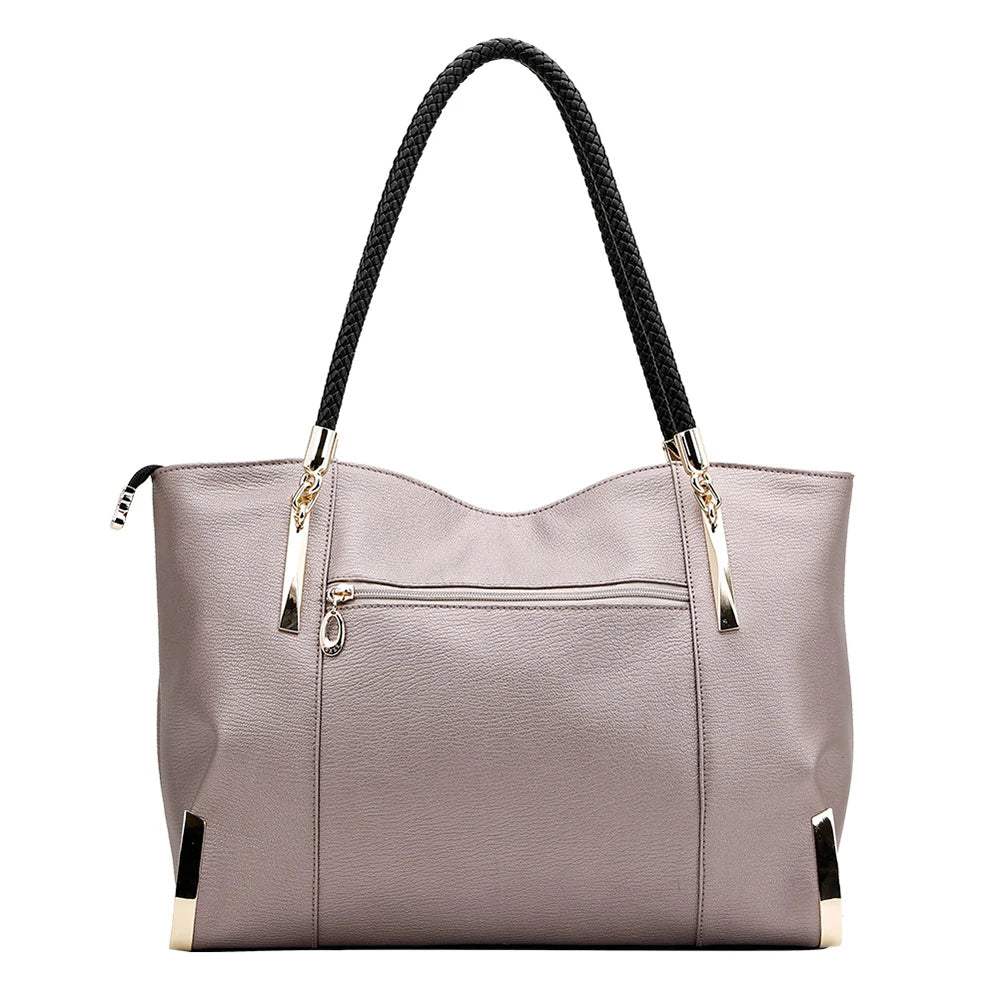 FOXER Brand Stylish Women Cowhide Leather Handbag