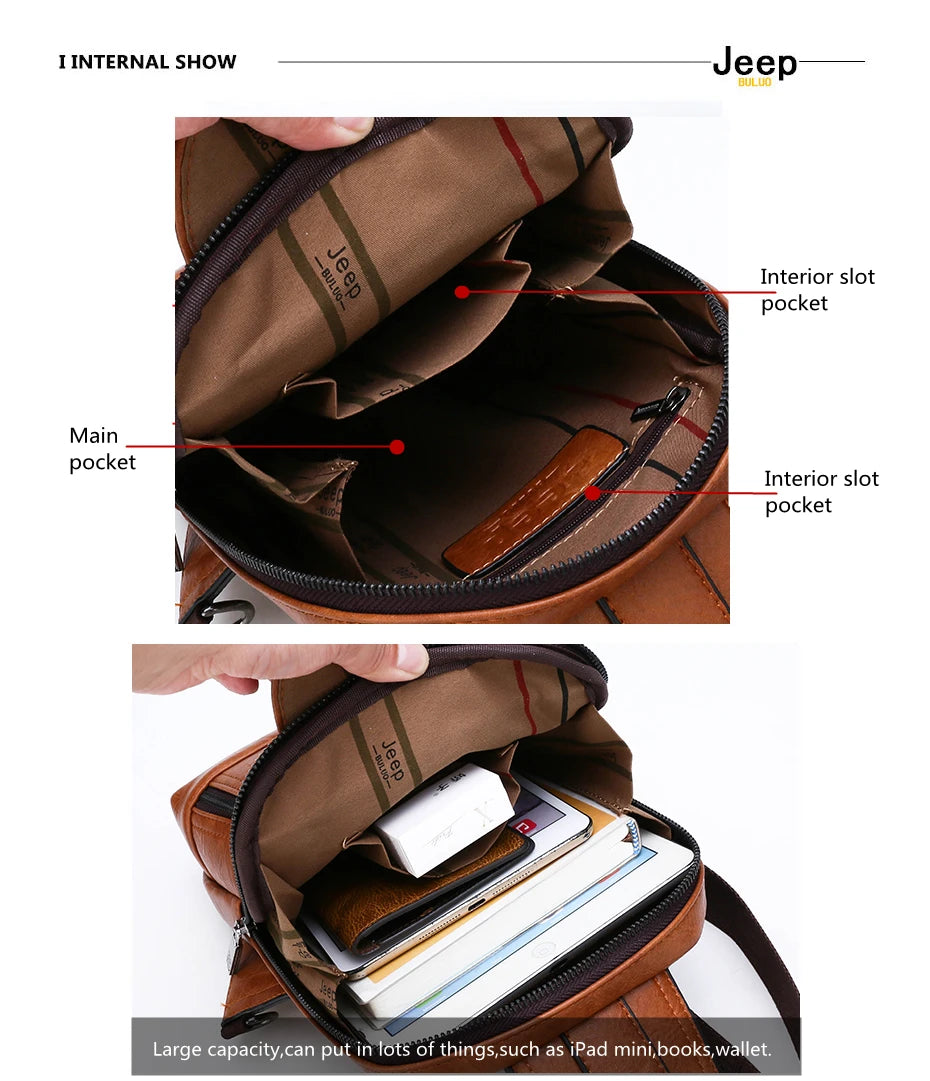 JEEP BULUO Travel Hiking Messenger Shoulder Bag