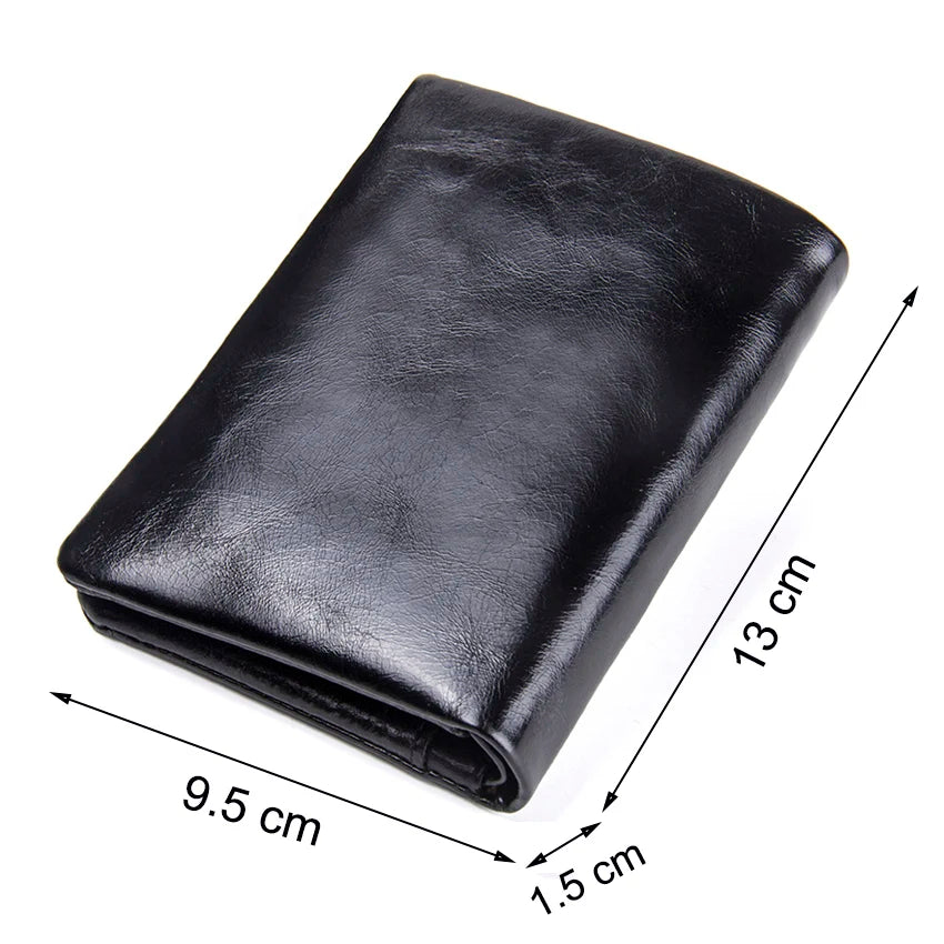 ContactS Genuine Leather Men's Bifold Card holder Wallet