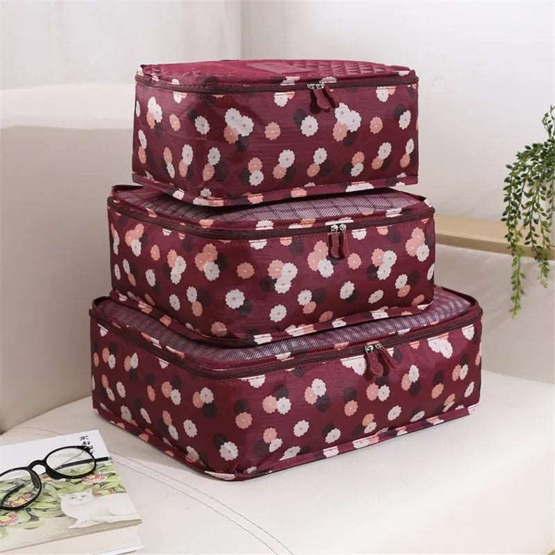 6 pcs/Set Travel Storage Bag Home Organizer Box