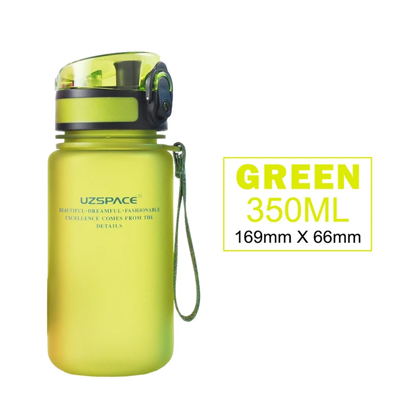 UZSPACE 350ML Kids Water bottle Tritan BPA Free Green 350ml
