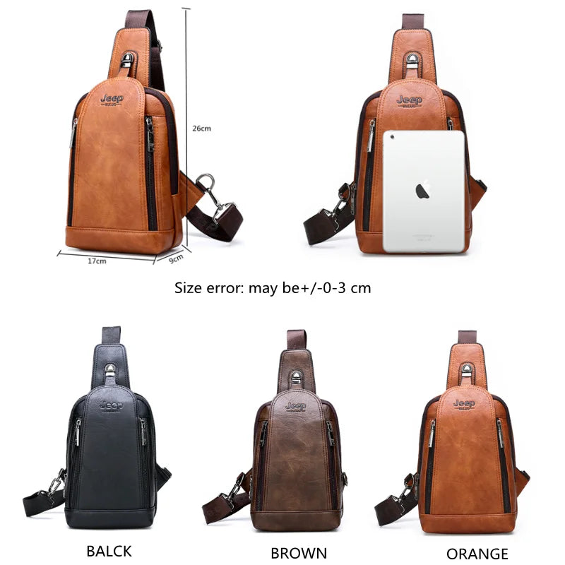 JEEP BULUO Travel Hiking Messenger Shoulder Bag