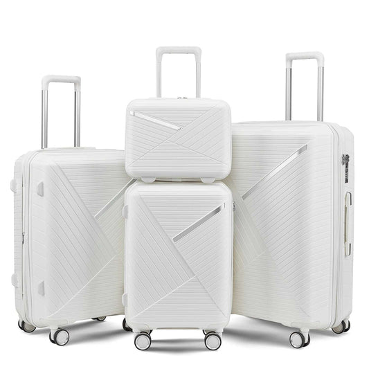 HUFAUT Luggage Sets 4 Piece, Hard Shell Lightweight Carry on Expandable Suitcase with Spinner Wheels Travel Set TSA Lock 144 Luggage HUFAUT OK•PhotoFineArt