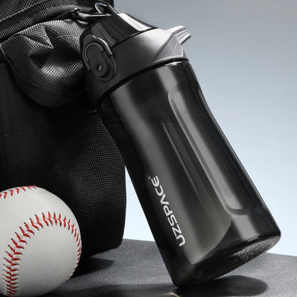 UZSPACE 750ml Sport Water Bottles Portable Tritan BPA Free 550ml Black 501-800ml