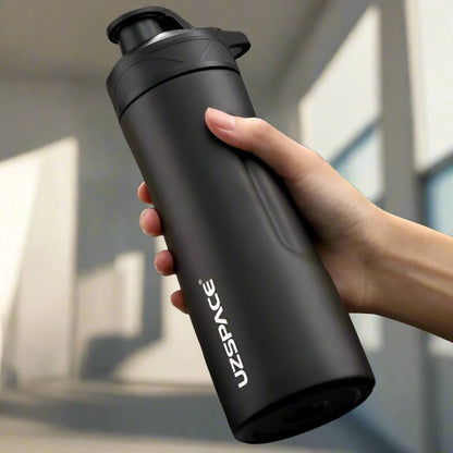 UZSPACE Thermos Stainless Steel Vacuum Flask Cup Flip 520ml Black 401-600ml