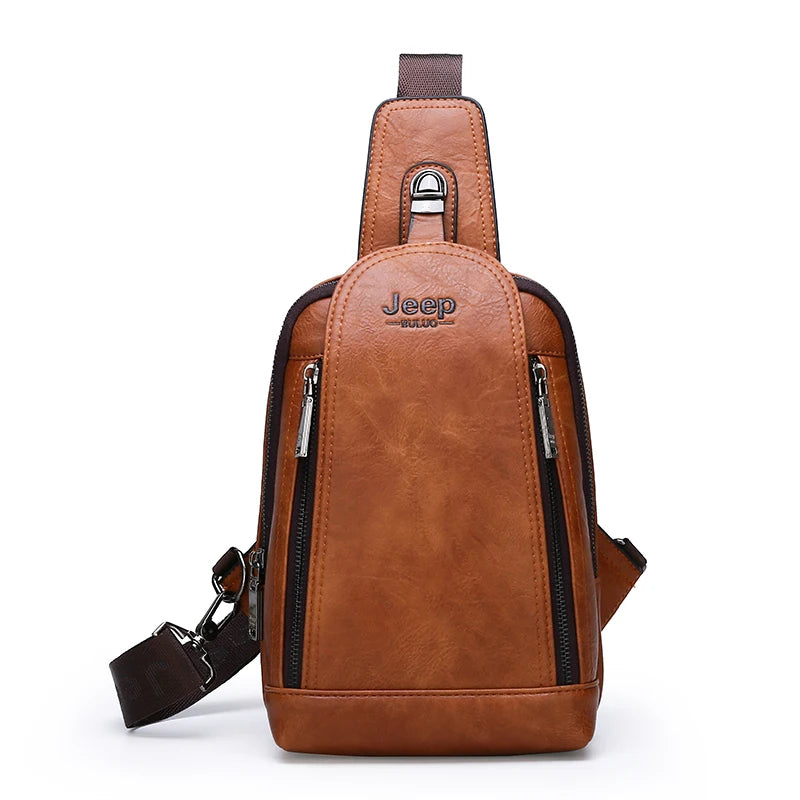 JEEP BULUO Travel Hiking Messenger Shoulder Bag 881-Orange