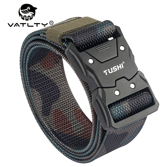 VATLTY Quick-drying Tactical Belt Men Hard Alloy Quick Release Buckle 1200D Soft Nylon