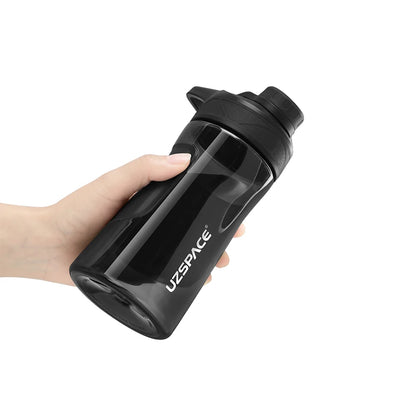 New UZSPACE Water Bottle BPA Free Shaker Portable 9009 Black 500ML 500-800ml
