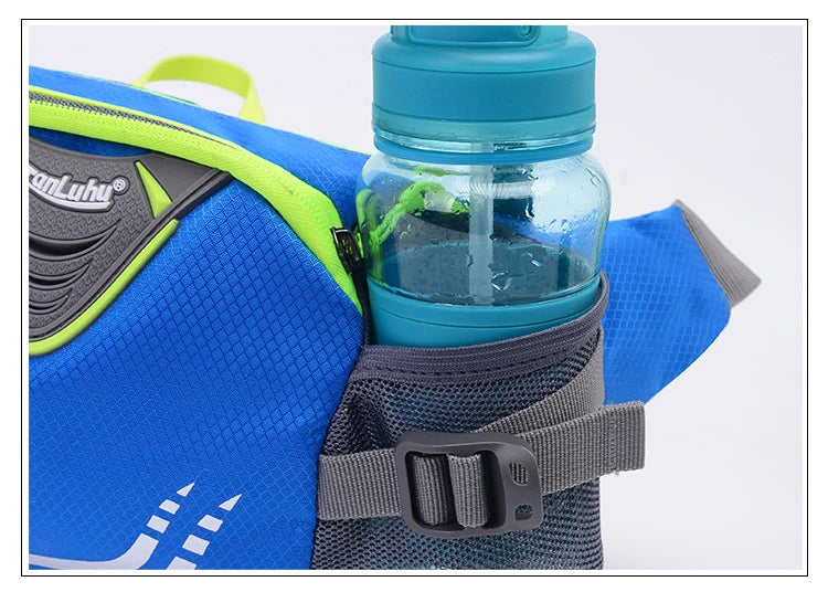 Bike Riding Cycling Running Fishing Hiking Waist Bag Fanny Pack Outdoor Belt Kettle Pouch Gym Sport Fitness Water Bottle Pocket