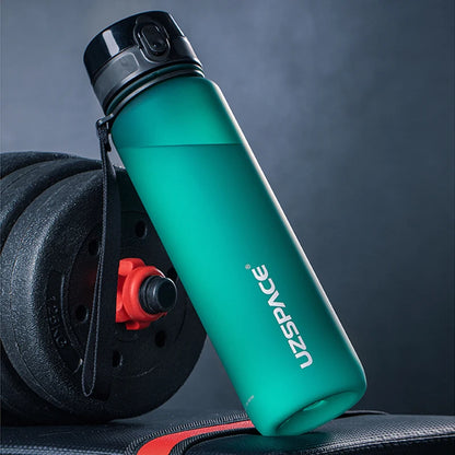 New 350-1000ml Sports Water Bottle BPA Free Portable jade-green