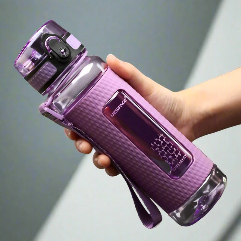 Water Bottle BPA Free Large Capacity Leak-Proof Drinking 450ml Purple