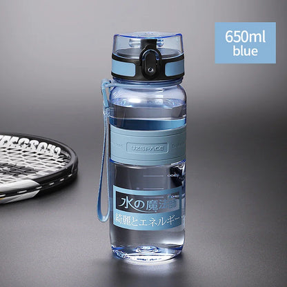 UZSPACE-BPA Free Leak Proof Water Bottle 1 L 650ml blue 650ml-1500ml