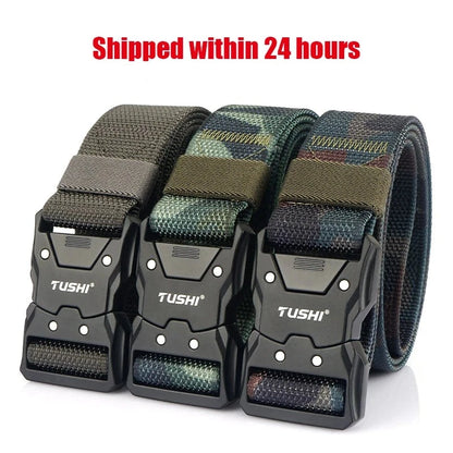 VATLTY Quick-drying Tactical Belt Men Hard Alloy Quick Release Buckle 1200D Soft Nylon