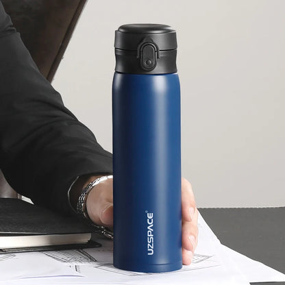 UZSPACE Business Sport Water Bottle Vacuum Flask Stainless Steel