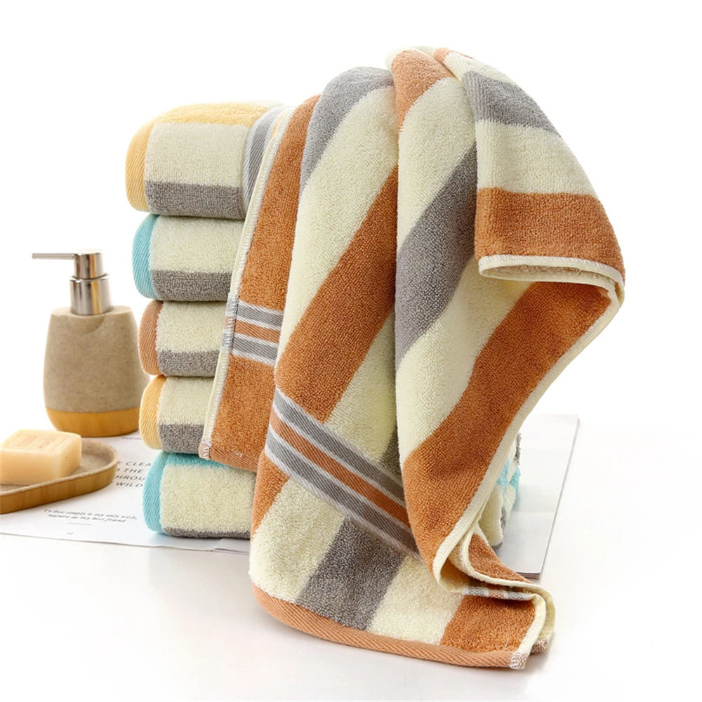 Cusack Striped Soft Cotton Adult Hand Face Towel for Men Women 40*90 High Quality Free Shipping