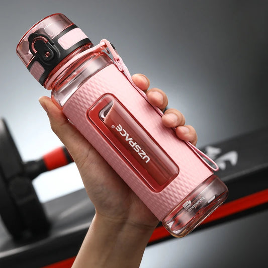 UZSPACE Sport Water Bottle BPA Free Portable 350/500/1000ml