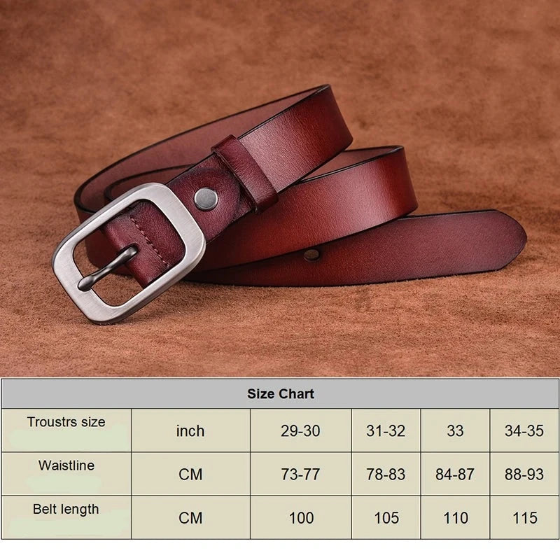 VATLTY New Genuine Leather Belt for Women 2.8cm
