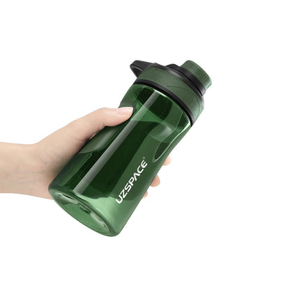 New UZSPACE Water Bottle BPA Free Shaker Portable 9009 Green 500ML 500-800ml