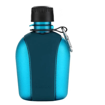 UZSPACE Military Water Bottle Protein Shaker 500/600/1000ml Eco-friendly Tritan BPA Free Cyan