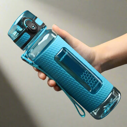 Water Bottle BPA Free Large Capacity Leak-Proof Drinking 450ml Blue
