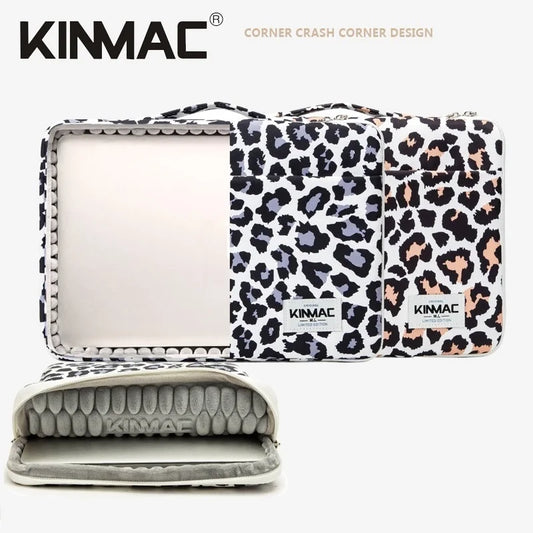 Brand Kinmac Laptop Bag 12,13.3,14,15.4,15.6 Inch, Leopard