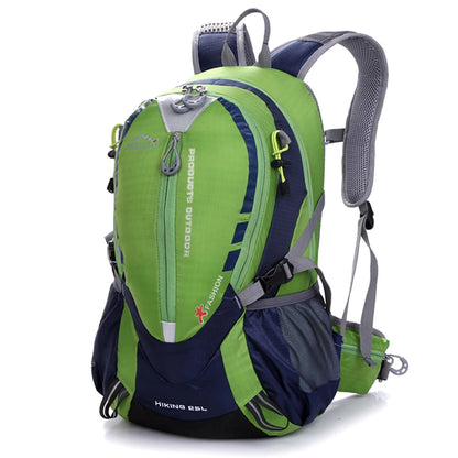 Waterproof Climbing Backpack 25L Outdoor Sports Bag Green color