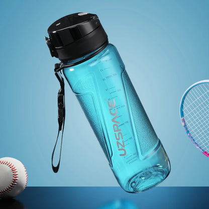 Sport Water Bottles 1000ml 1.5L High-quality Plastic Portable BPA Free Cyan