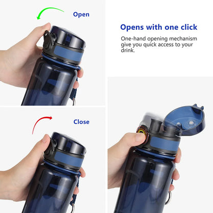 High Capacity Sports Water Bottle 1000ML Protein Shaker BPA Free