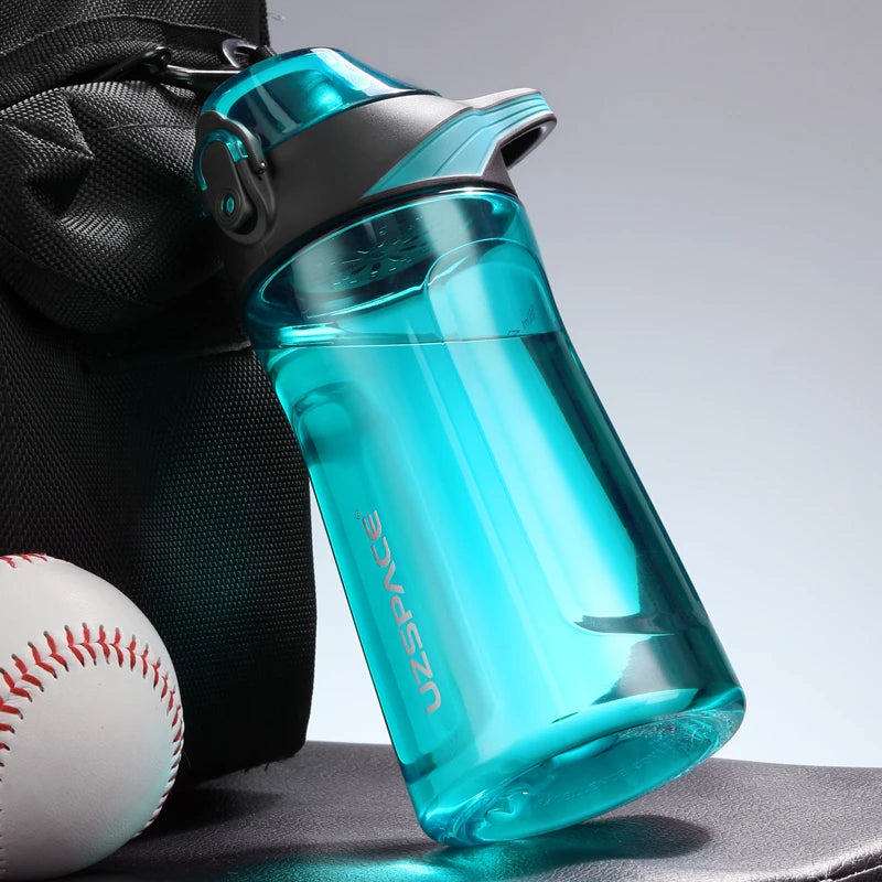 UZSPACE 750ml Sport Water Bottles Portable Tritan BPA Free 550ml Cyan 501-800ml