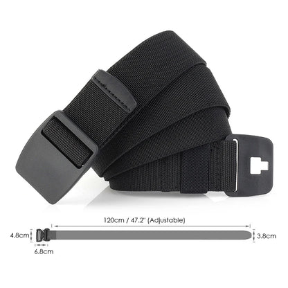 Metal-Free Stretch Belt High Quality Hard Nylon Quick Release Buckle