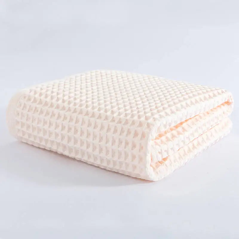 Cusack Waffle Bath Towel Cotton 70*140 for Men Women Adults Bathroom Free Shipping 4 70x140cm