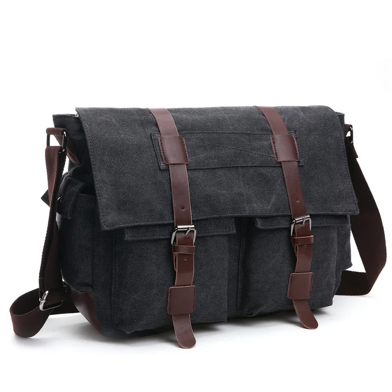 Business Messenger Bags For Men black big